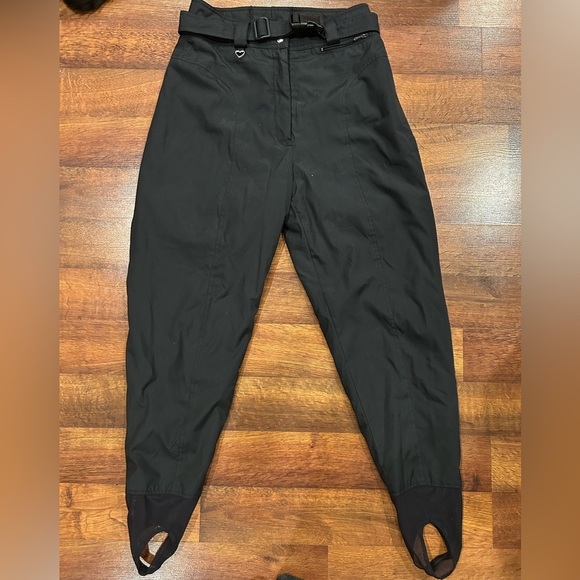 Obermeyer Pants - Vintage Obermeyer Skiwear Insulated Pants Black Women's Size 12 Stirrup Snow